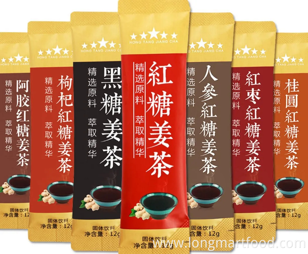 Free Sample Women Peroid Pain Relief Womb Detox Brown Sugar Honey Ginger Tea